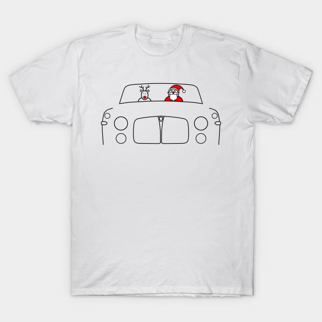 Rover P5 classic British car Christmas special edition T-Shirt by soitwouldseem